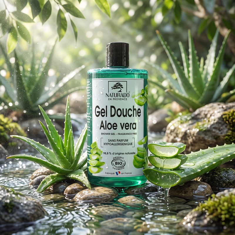 Gel Douche Αλόη Βέρα - Υποαλλεργική σύνθεση -Sulfate Free 750ml – Naturado